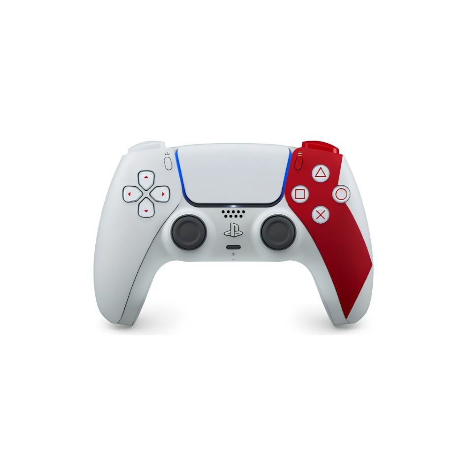 Controlador sem fio Dualsense God Of War Ed Limited Ps5 branco/vermelho