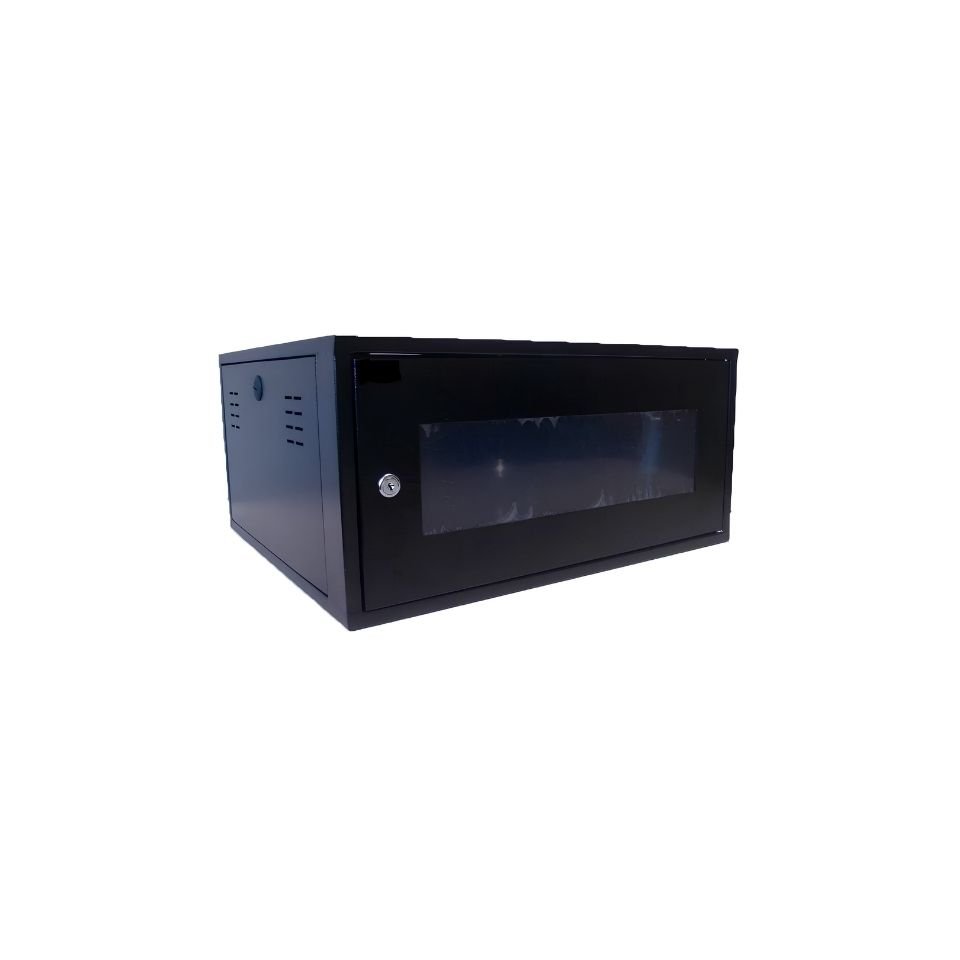 Rack Padrão 19 Pol. 5u X 350mm, Visor De Acrílico, Gforce, Preto - 475
